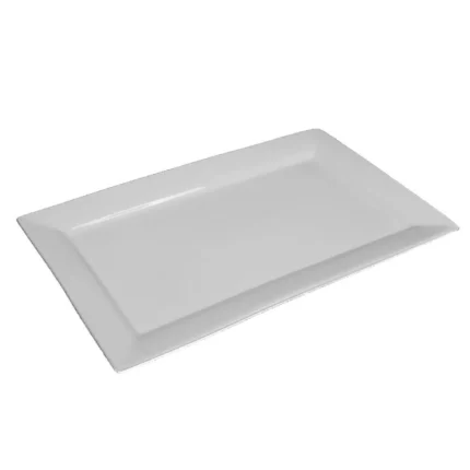 Alquiler de fuente de loza rectangular ( aprox 35 cm)