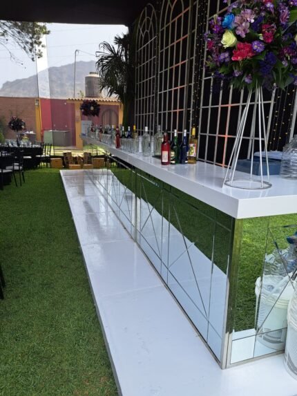 barra espejada para eventos